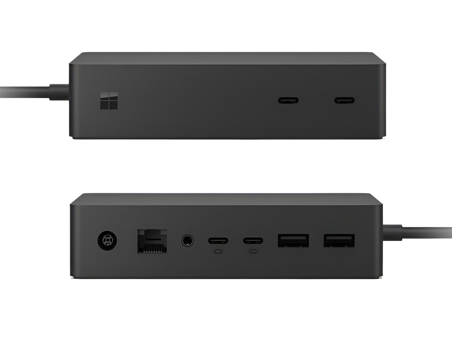 Microsoft Surface Dock 2 - Surface Pro Docking Station 2 - (4X USB-C, 2X USB-A, Gigabit Ethernet Port, Audio Port) - 90W Power Supply