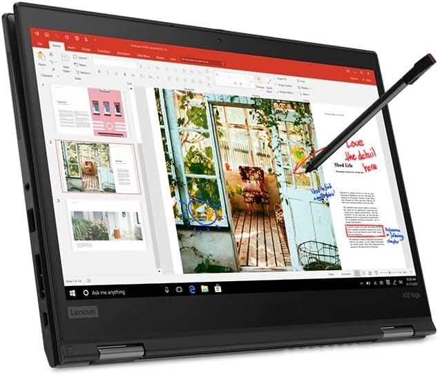 Thinkpad X13 Yoga 2-in-1 Laptop - Core i7-10610U - 16GB RAM - 256GB NVME M.2 SSD - 13.3” IPS FHD 360 Degree Touchscreen Display - Original Pen - Renewed - Image 3